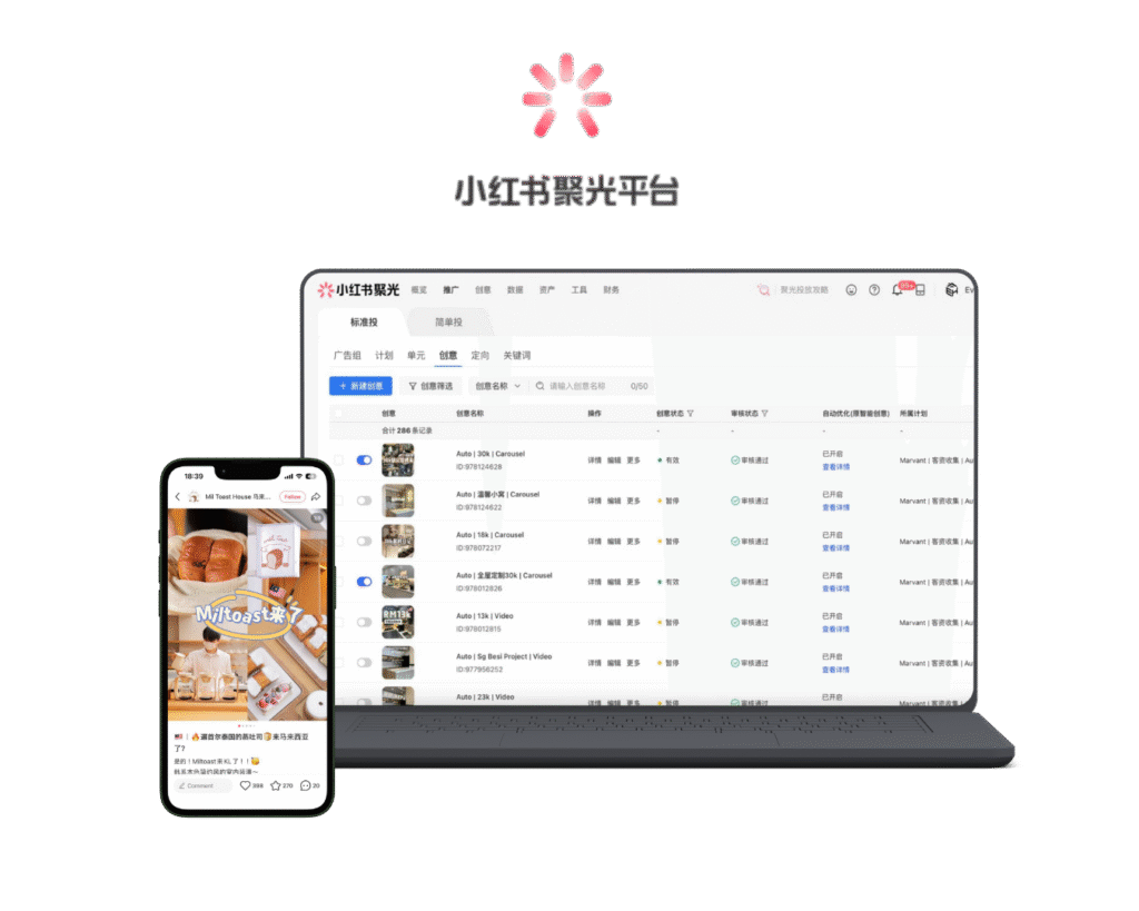 Xiao Hong Shu Ads 小红书聚光平台