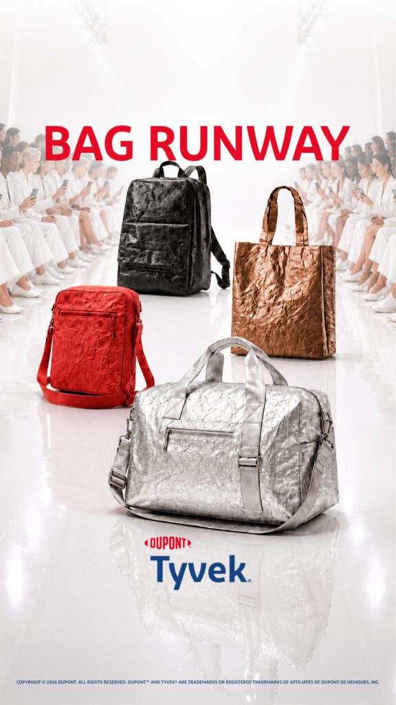 Tyvek Bag Runway showcased the launch of Tyvek’s bag design event.