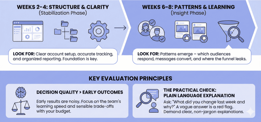 How to evaluate an agency's work