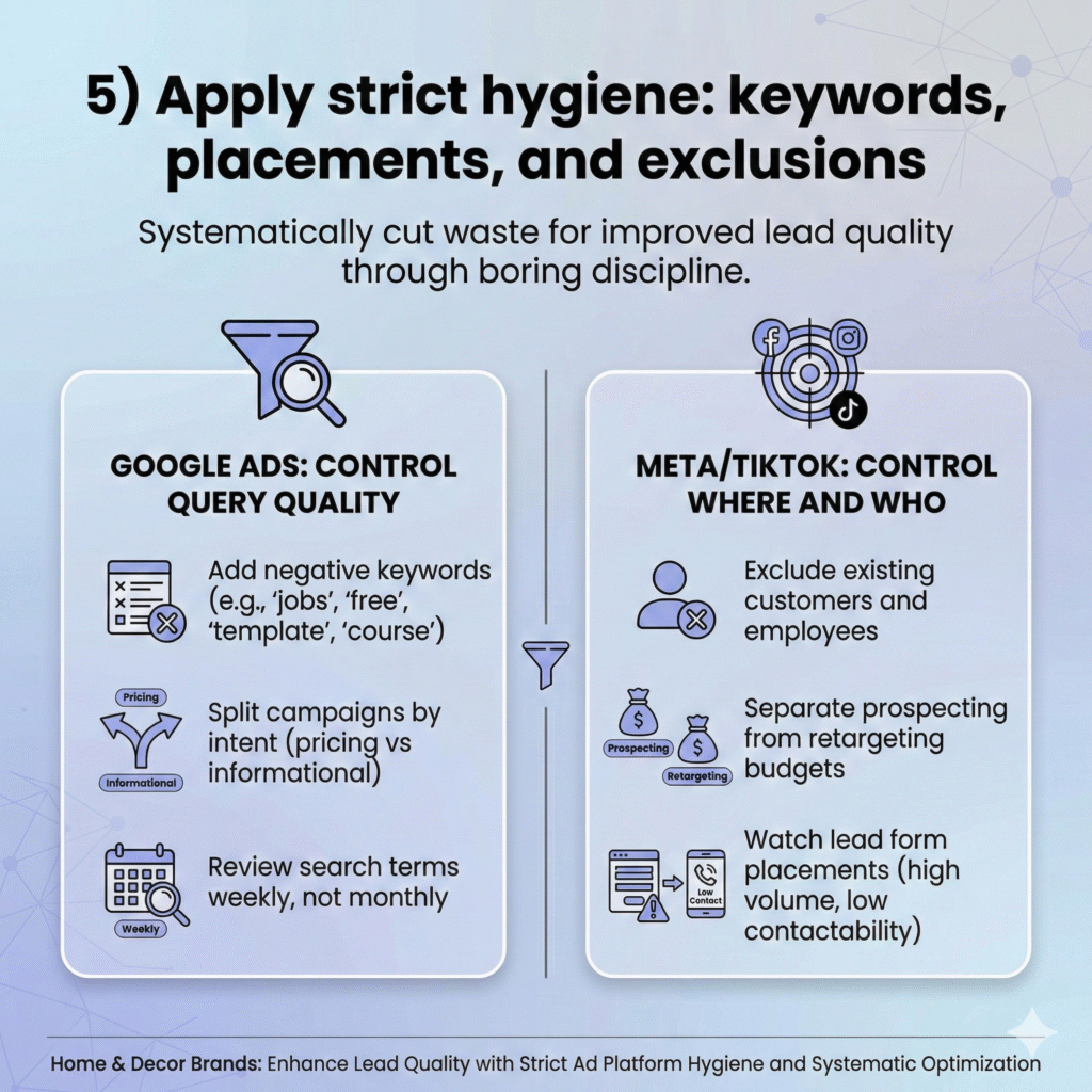 apply strict hygiene