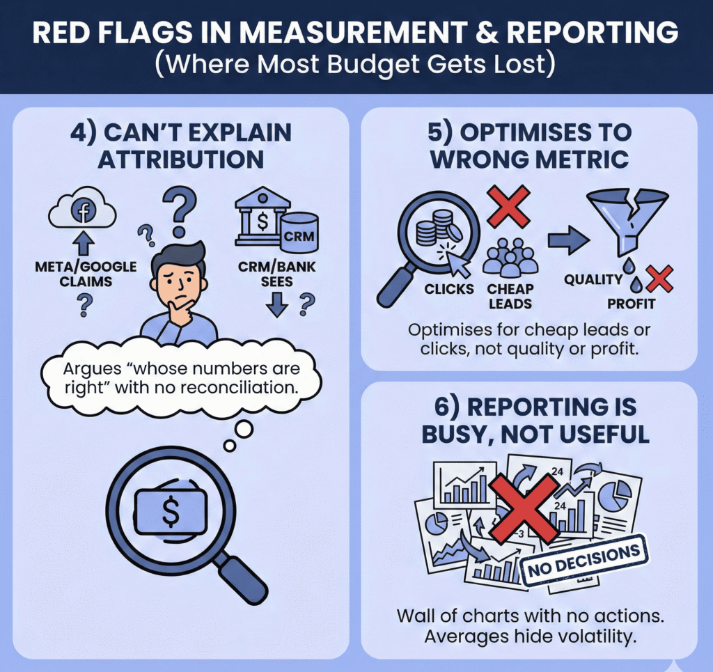 red flags in measurement and reporting