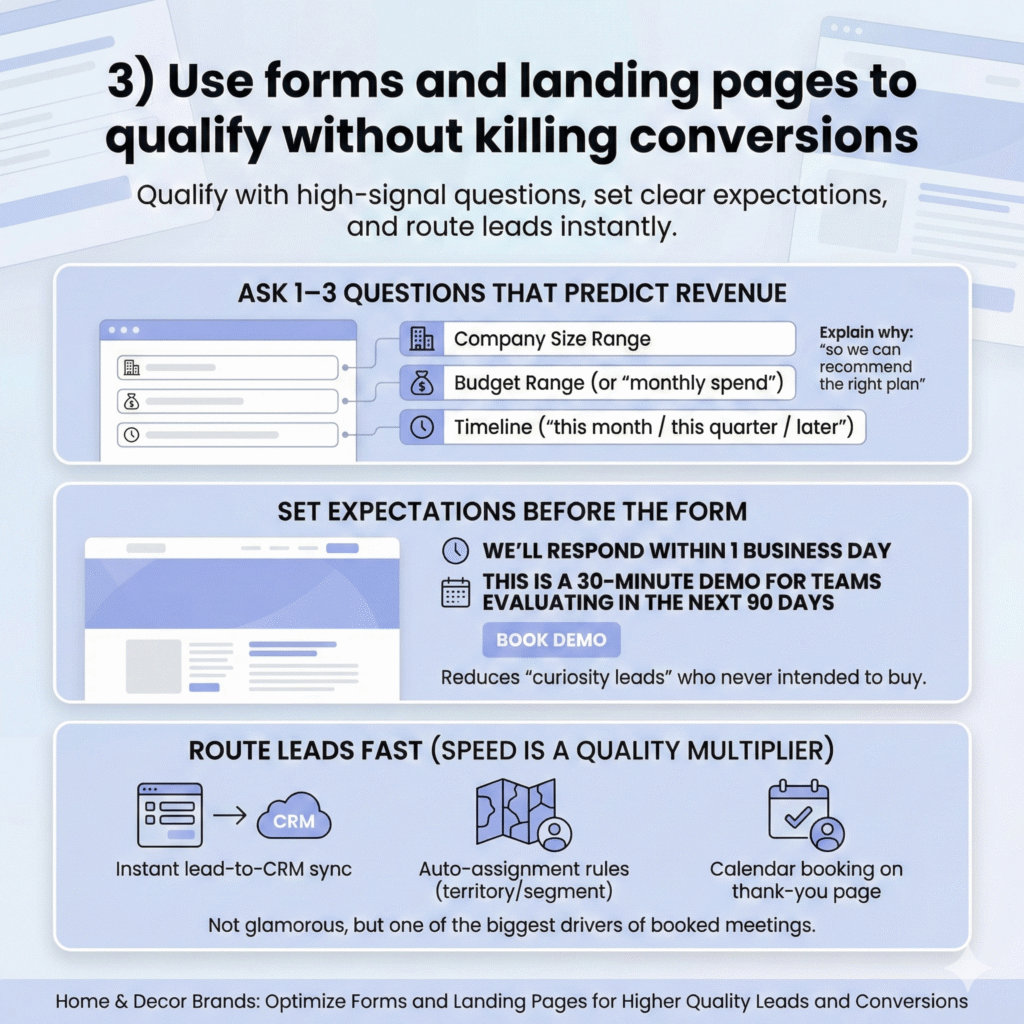 use forms and landing pages
