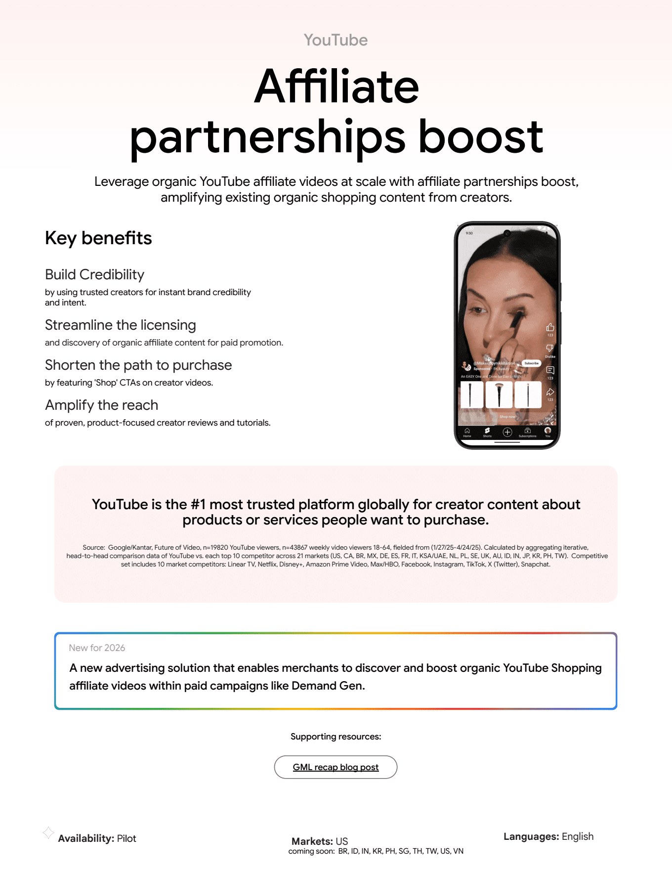 Affiliate Partnerships Boost — Google Marketing Live 2026