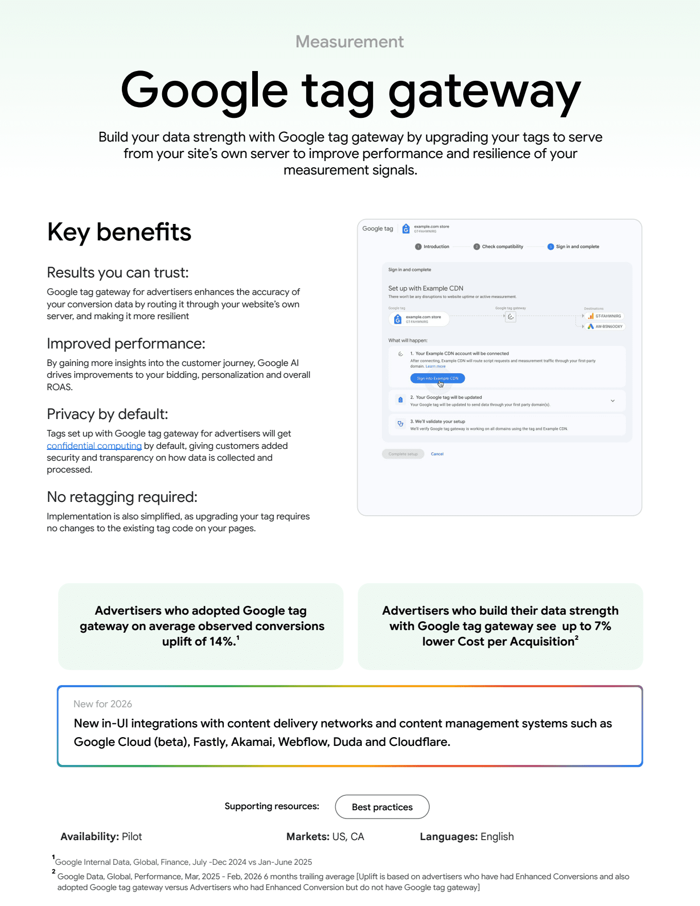 Google Tag Gateway — Google Marketing Live 2026