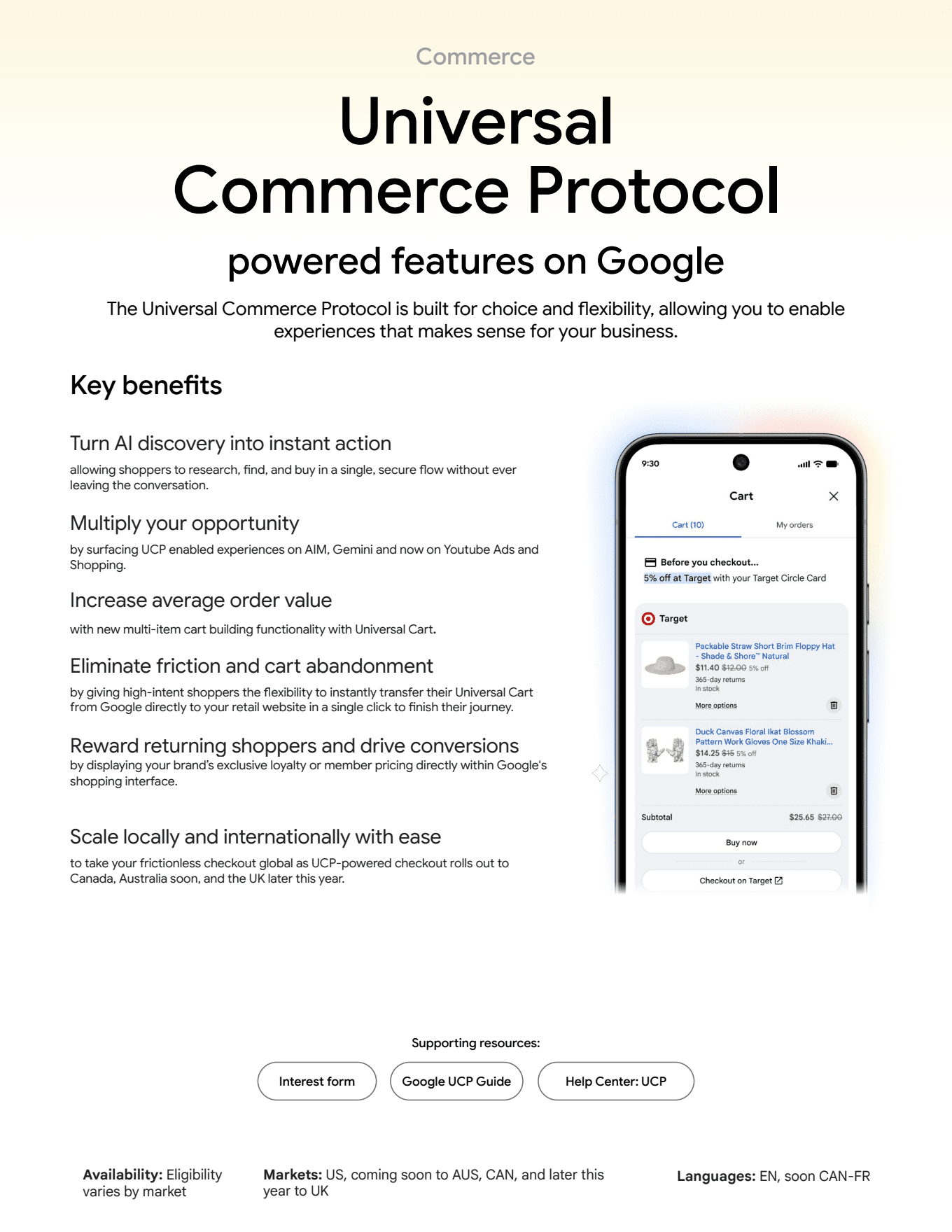 Universal Commerce Protocol — Google Marketing Live 2026