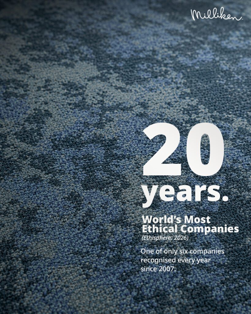 Milliken recognised as one of the World’s Most Ethical Companies for 20 consecutive years.