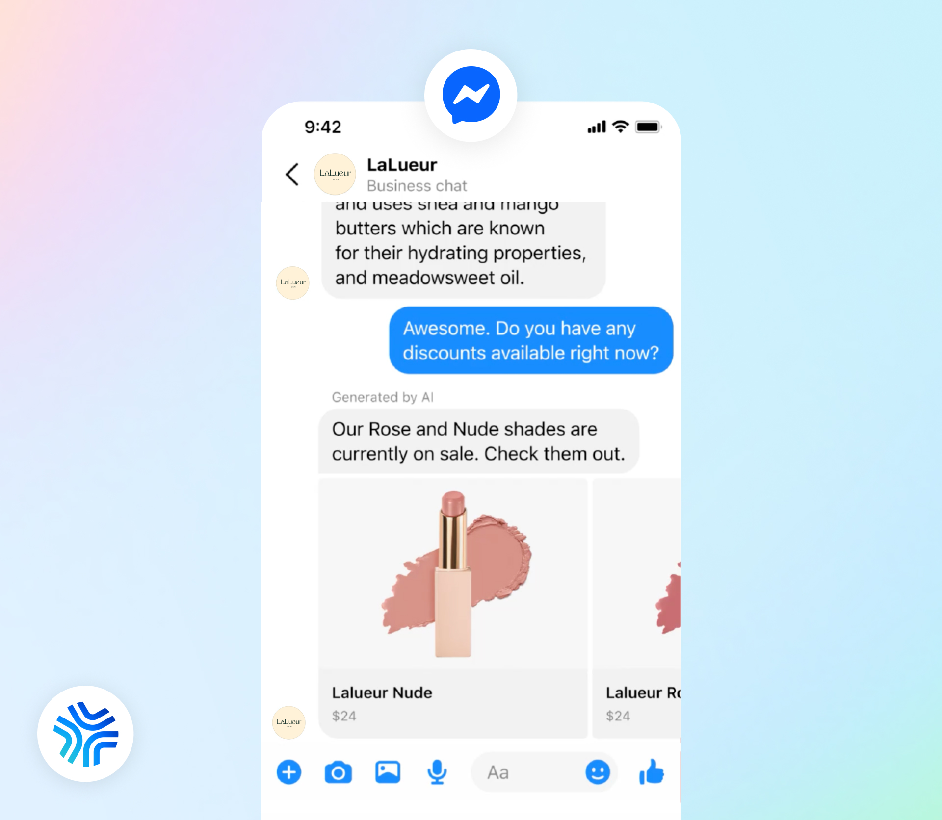 Meta Business Agent on Messenger