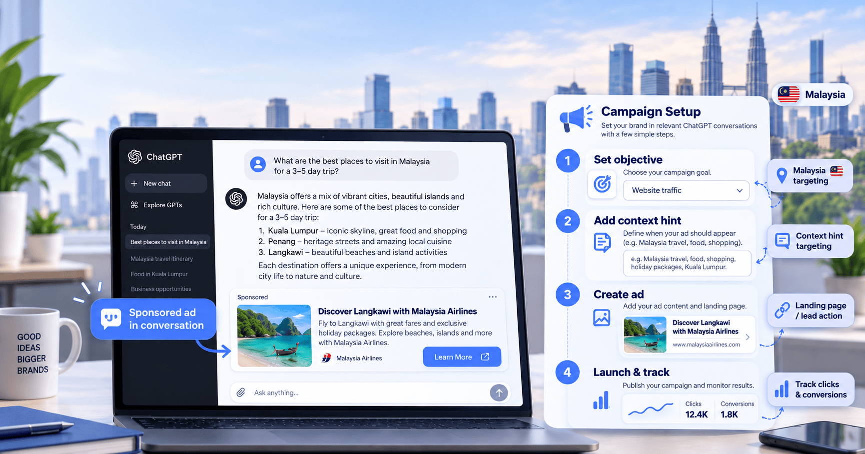 ChatGPT Ads for B2B — lead generation through AI conversations in Malaysia