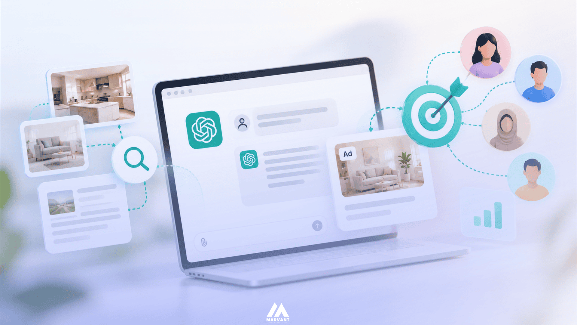 How Chatgpt ads target work